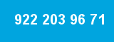 922 203 96 71 922 203 96 71